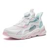 Anta Kids Synthetic Leather Fabric Comfortable Non-Slip Durable Low-Top Running Shoes Kids Running Shoes White Blue Pink A22435523-1