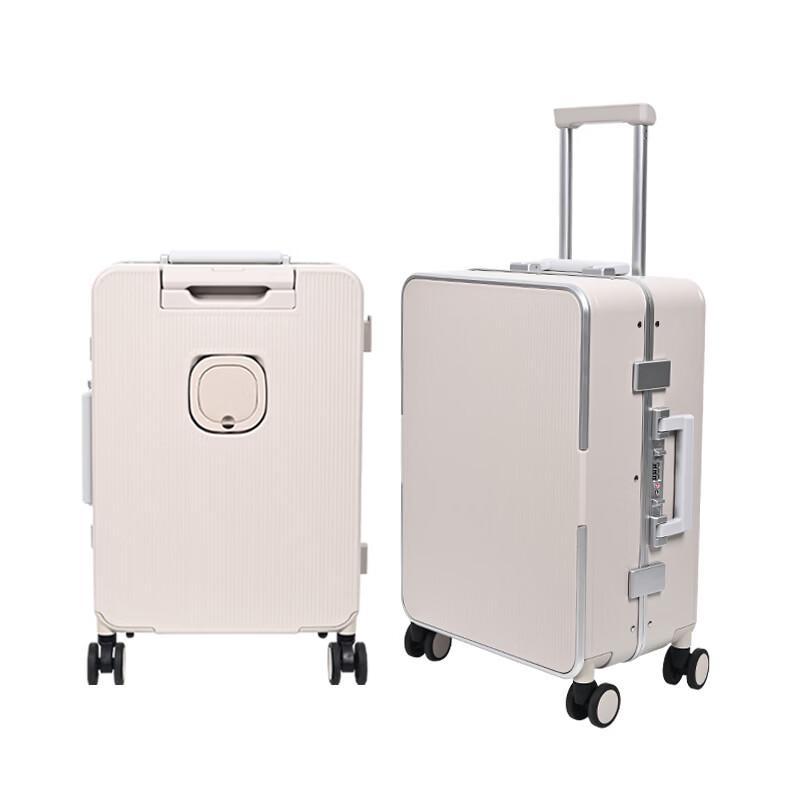 Lishen Aluminum Frame Softside Trolley Luggage