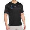 Nike Dri Fit T Shirts Men's Black Crew Neck Moderate Straight Fit