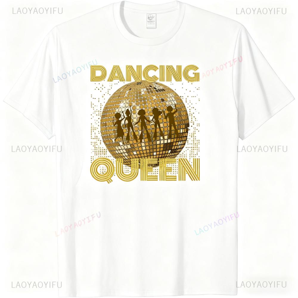 Dancing Queen T-Shirt 70er 80er 90er Vintage T-Shirt Boogie Disco Queen T-Shirt Geburtstagsparty Damen T-Shirt Muttertagsgeschenk Oberteile