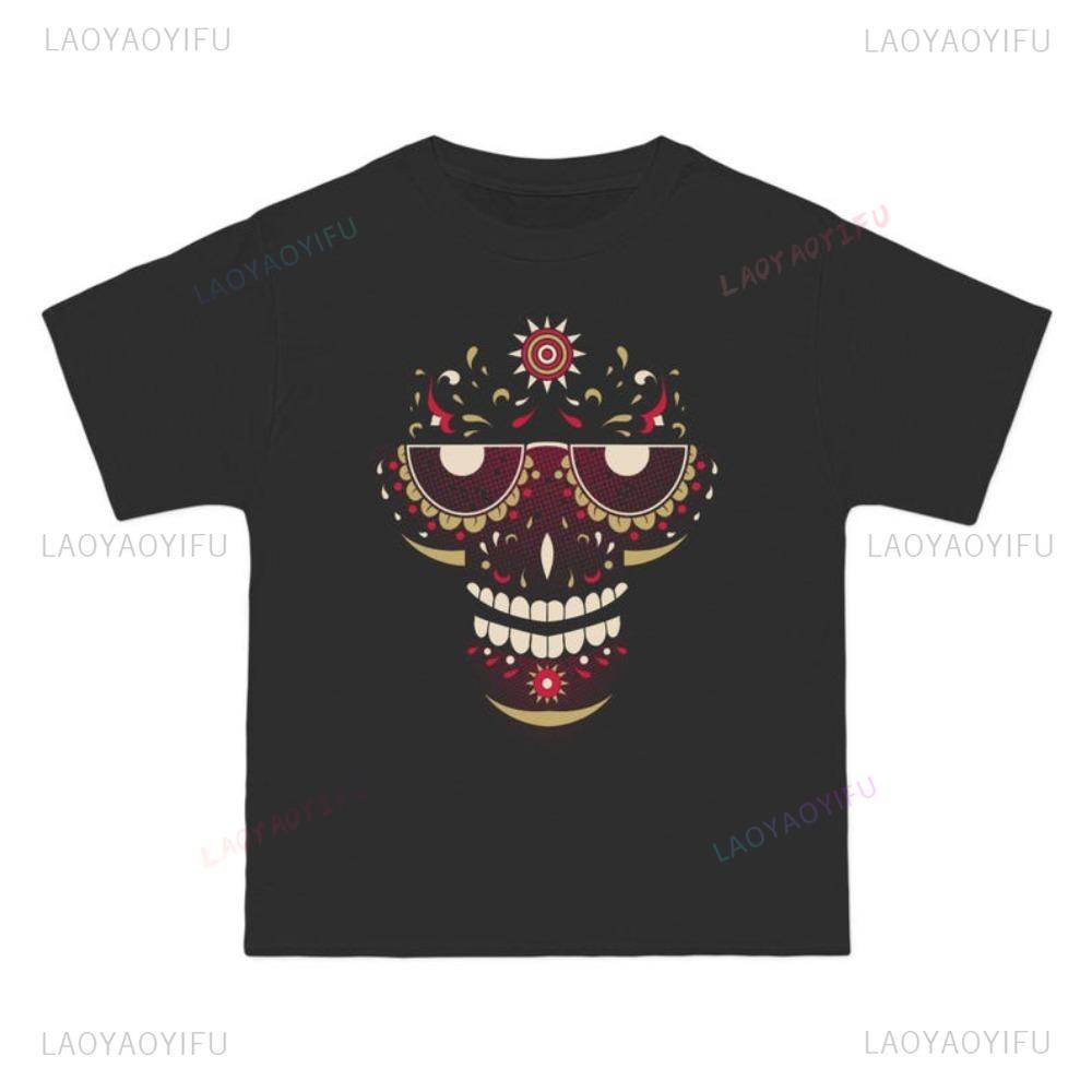 

Dia De Los Muertos Skull TShirt Day of The Dead Tee Cultural Celebration Shirt Unique Gift Unisex Women Festival Apparel Boho Style S