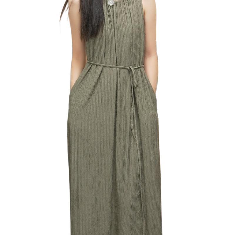 French Black Sleeveless Long Dress - Elegant & Slimming Women's Fashion 2026