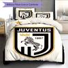 Set Copripiumino Trapuntato Juve Federa Federe Decorazione Casa Regalo di Compleanno (1 * copripiumino + 2 * federa, senza nucleo)