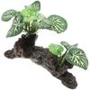 Realistic Reptile Plants Ornament for Terrarium Rainforest Plant Decor Artificial Plant for Reptile Habitat Fish Tank Decoration