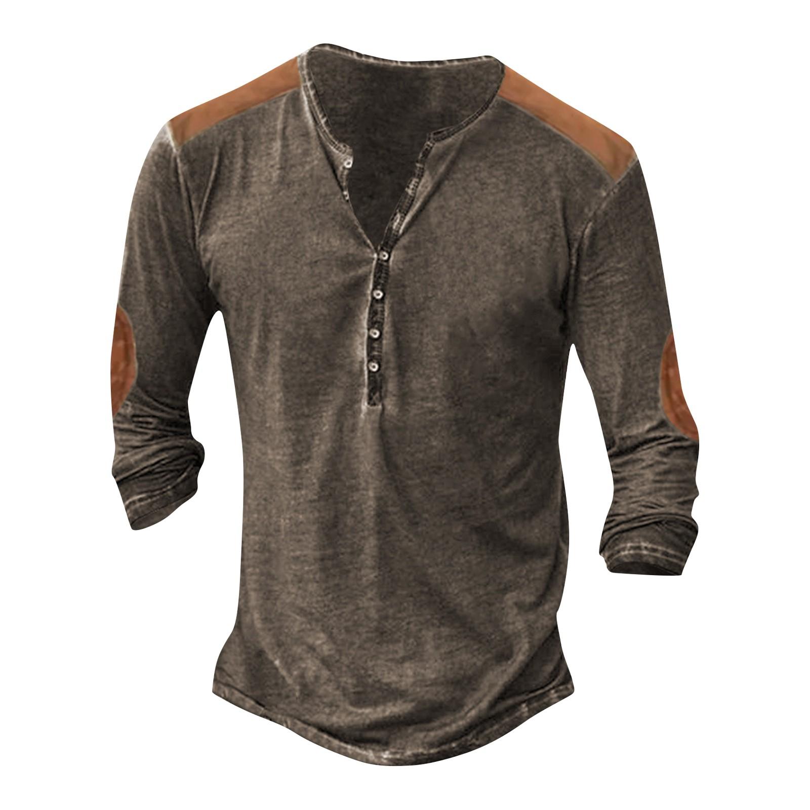

3d Sweater Digital Printing Men s Street Sports Fashion Trend 7-button Placket XXXL коричневый