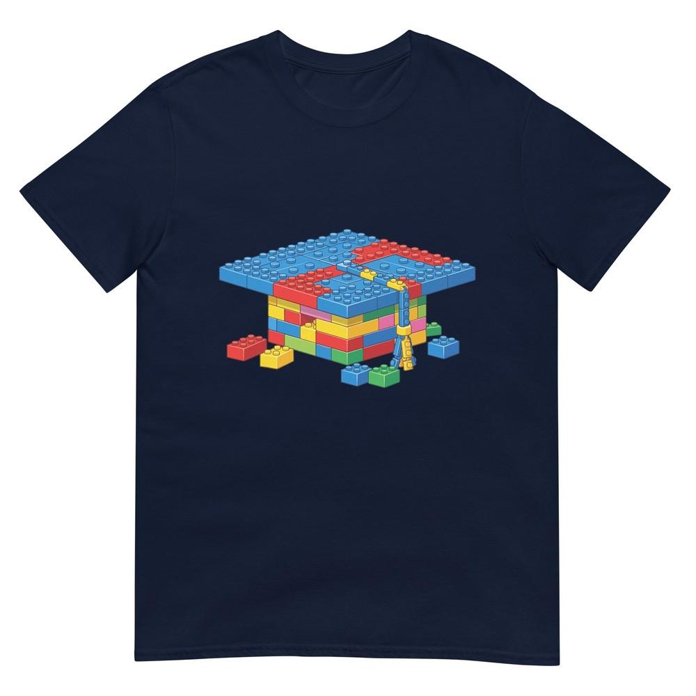 Brick Builder Blocks Graduating Graduate Happy Graduation Tshirt S