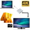 3 in 1 USB C Digital Multiports Adapter with 4K HDTV Output for Laptops and Tablets High Resolution HDTV Adapter