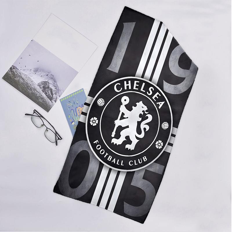 Chelsea Fc Fashion Beach Towel: Ideal for Summer Adventures Soft, Absorbent and Quick Drying Suitable for Swimming and Bathing