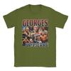 Georges St Pierre T-Shirts für Herren Baumwolle Neuheit T-Shirt Rundhals T-Shirt Kurzarm Oberteile Grafisch Bedruckt