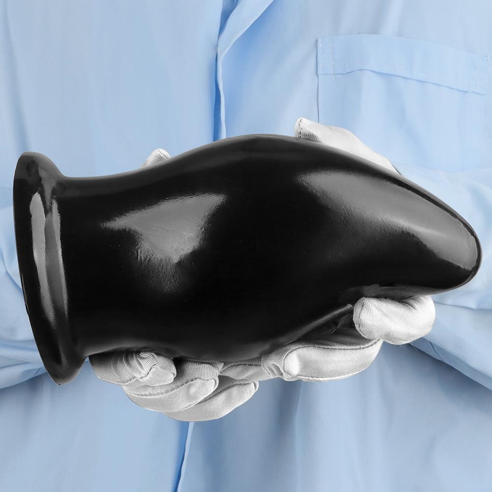 Super Large Black PVC Anal Plug 10cm Giant Dildo Fisting Sex Toy Masturbator Gay BDSM