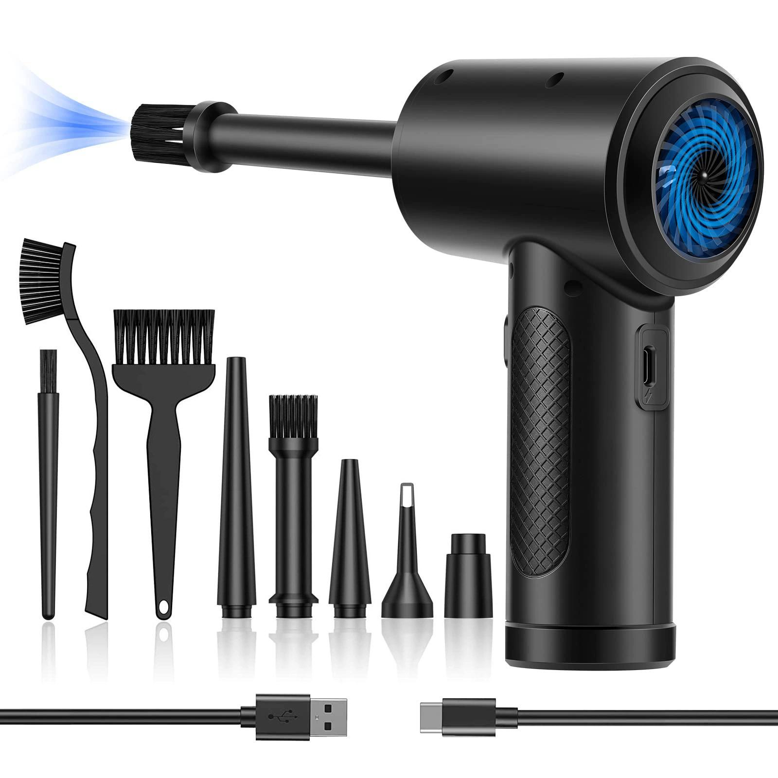 Mini ventilador turbo portátil recargable soplador de aire inalámbrico de mano limpieza eficiente