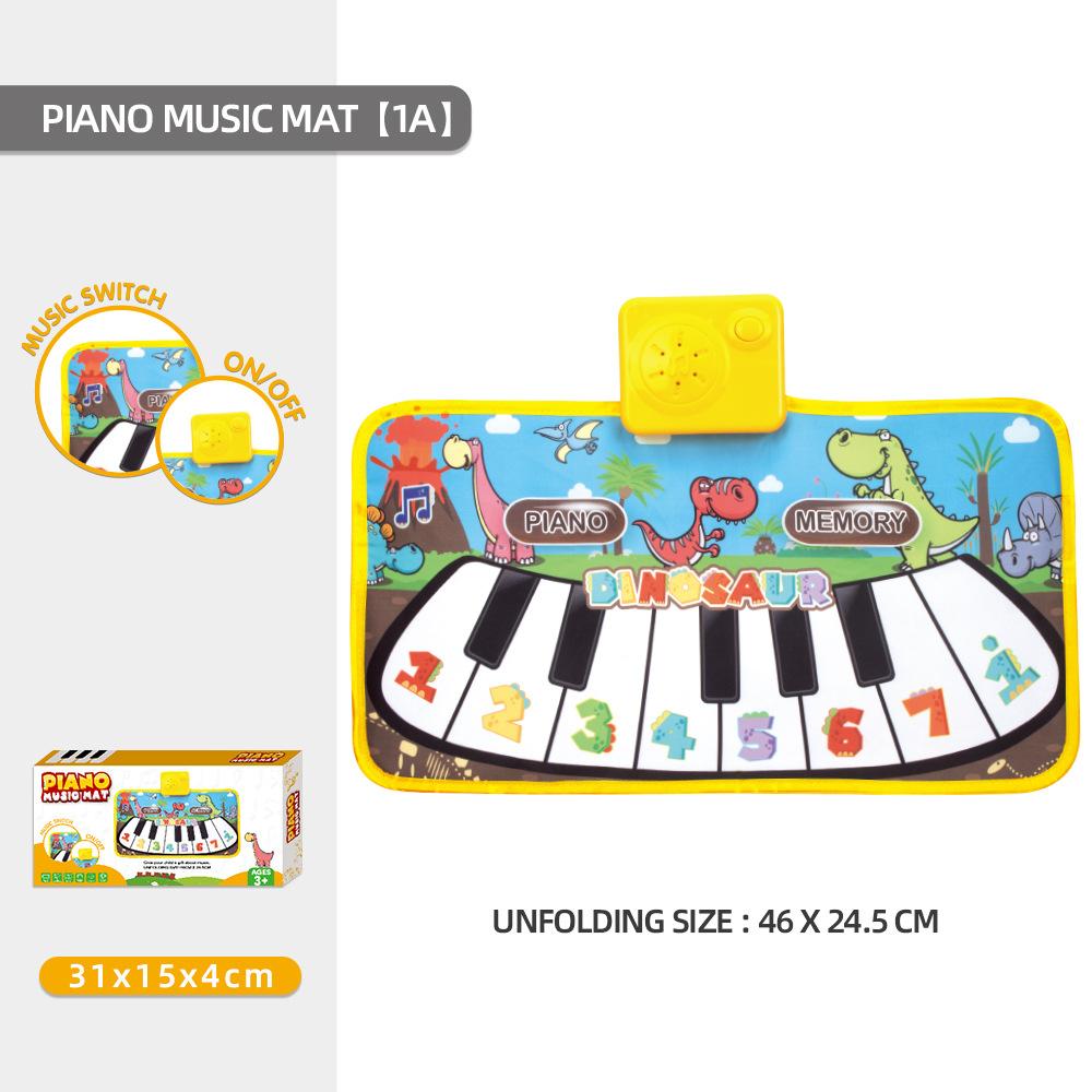 

Дошкольное Детское Музыкальное Танцевальное Одеяло Игрушка Раннее Образование Подарок Детская Фортепианная Клавиатура Коврик Игрушка Music Keyboard - Dinosaur