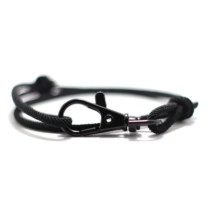 

Novel Men Bracelet Rope Handmade Adjustable Braclet Outdoor Survival Climbing Braslet Pulsera Hombre Bohemian Jewelry Cord Joias чёрный