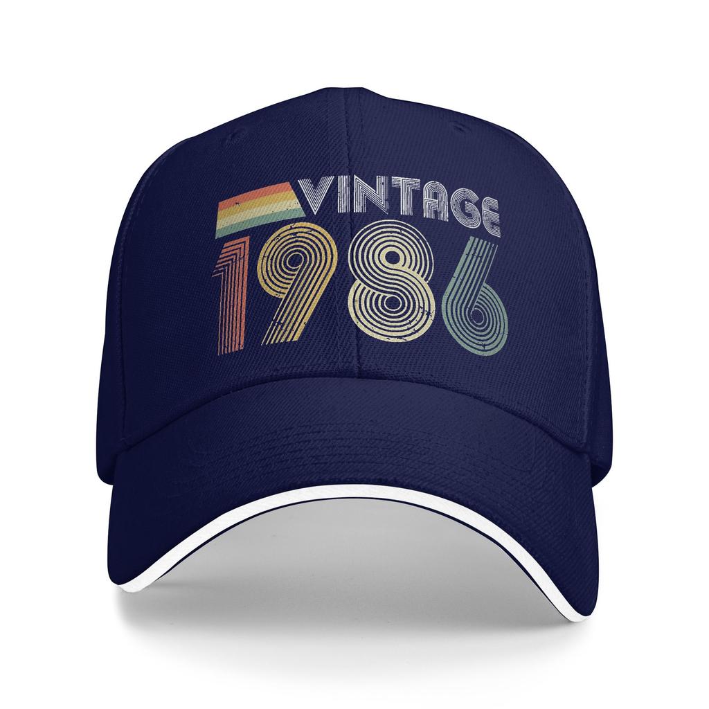 WoUnisex Unisex Vintage 1986 40th Birthday Gift Outdoor Hat Summer 40 Years Old Sun Cap Casual Baseball Cap 2026 Sunscreen Hats