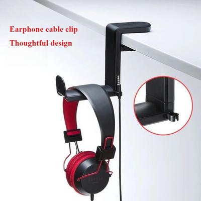 Suporte para Fones de Ouvido de Mesa Universal Ajustável Giratório Clipe para Cabo Braço Atualizado Suporte Gancho Multifuncional Ganchos Organizadores
