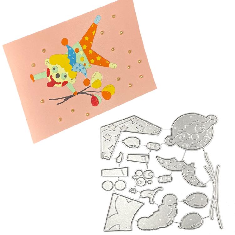 Cute Clown Die Cuts Exquisite Die Cuts Stencil Gift Making Accessory Anti-defor