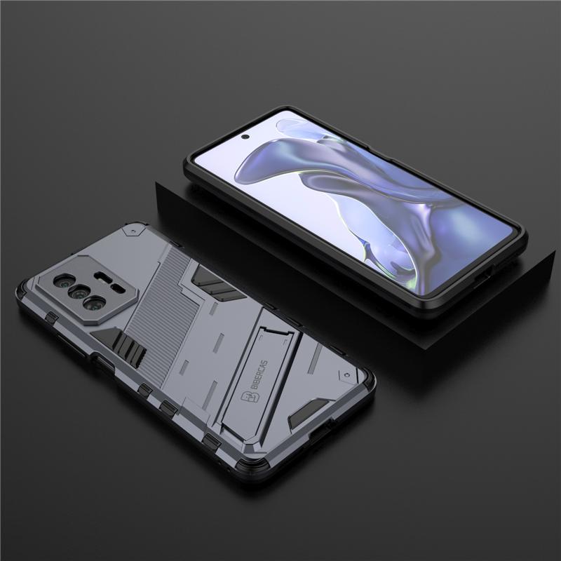 Shockproof Case For Xiaomi Redmi 10 9T 9A 9C Note 9 Pro 10S 10T Mi 11 Lite 11T POCO X3 NFC GT F3 Rugged Armor Stand Holder Cover