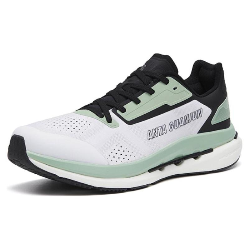 Anta Leak Blade Lightweight Rebound Low-Top Running Shoes Men's Stone Green Sneakers 112245510A-11
