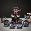 Lilang Gilt Embossed Automatic Ceramic Tea Set