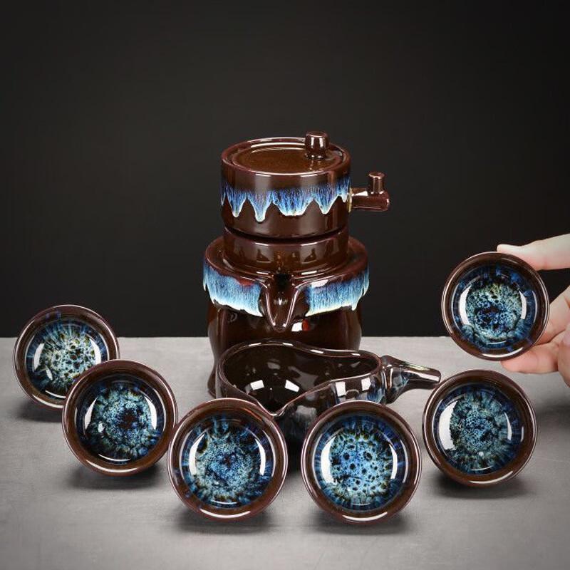 Lilang Gilt Embossed Automatic Ceramic Tea Set
