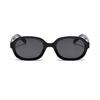 Retro Oval Sunglasses Women's Fashion Sunscreen Eyewear Street Snap Popular Korean Style Mirror Frame Beach Vacation Wear