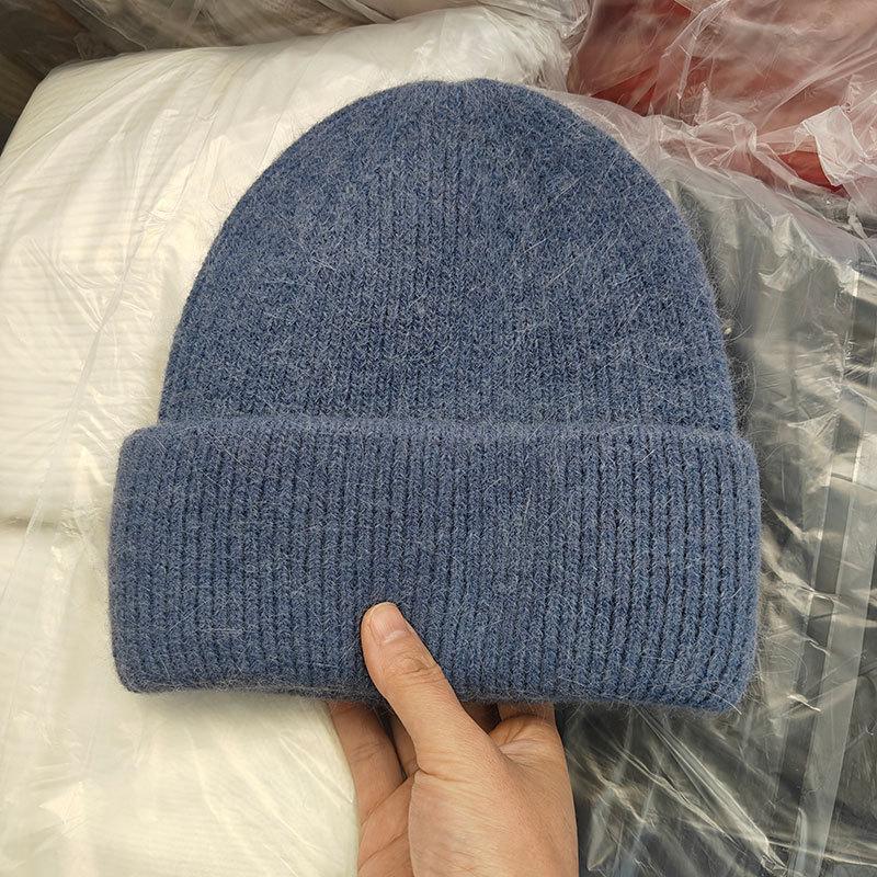 Winter Hats For Women Men Unisex Beanies Luxury Rabbit Fur Thermal Hat Soft Thick Keep Warm Casual Bonnet Baggy Cap New