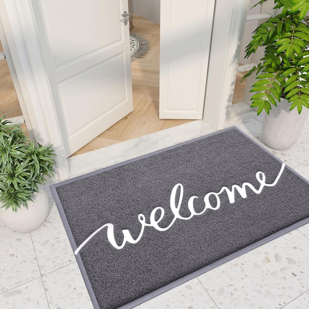 Olanly Absorbent Home Doormats Anti-Slip Indoor Super Soft Resist Dirt Rugs For Entrance Washable Outdoor Door Mats For Entryway