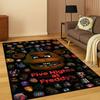 Tapete Cartoon 3D F-FNAF para Quarto Sala Sofá Capacho Decoração de Casa, Tapete para Área de Jogos Infantil Antiderrapante Presente de Natal