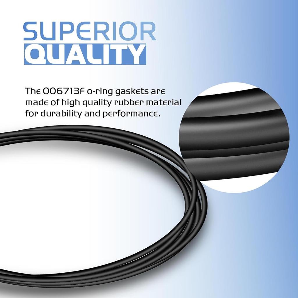 006713F O Ring Gasket for Raypak Heater Heat Exchanger, Pool Heater O-Ring Gasket 185-405 206-406 207-407-Kit, Pool Heater Replacement Parts