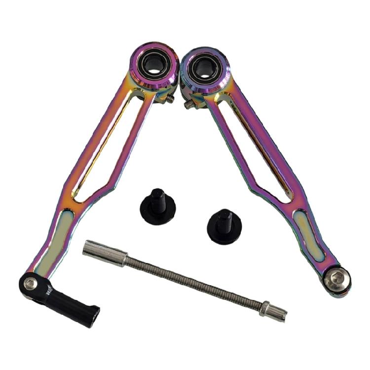 

Precisions V Brakes Set for 24/26Inch Mountain Bikes Hollow Out Alloy Structure Long Arm Braking Systems Easy Mounting 1