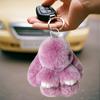 Králík Klíčenka Umělá kožešina Přívěšek na klíče ve tvaru zajíčka Taška Přívěsek Batoh Přívěsek na klíče Přívěsek k narozeninám Dárek k svátku Doplněk k peněžence