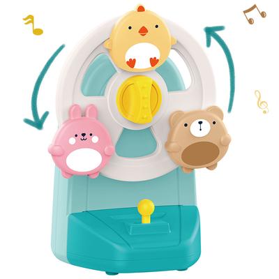 Baby Ferris Wheel Music Box Cartoon Animals Rotating Music Box Bed Bells Educational Toys for Baby Dining Table Suction Cup Toys