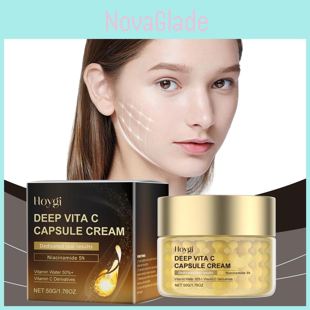 Hoygi Vitamin C Facial Moisturizing Cream Gentle Hydrating Nourishing Skincare 50g