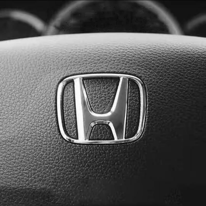 50/53mm ABS Car Steering Wheel Emblem Sticker Accessories For Honda Civic FIT Accord Prelude CRV 5th City CRZ CRX Jazz HRV Pilot