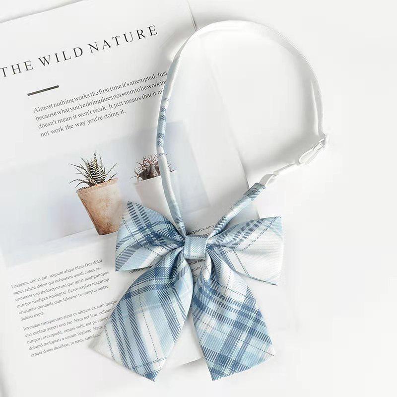 Japanese Academy Style Women's Uniform with Floral Bow Tie