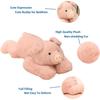 Weighted Stuffed Animal 3.3 Lbs Plush Pig Toy Designed for 19.6 Inch Gentle Throw Pillow Present In Pink Calming Sensory Stress Relief