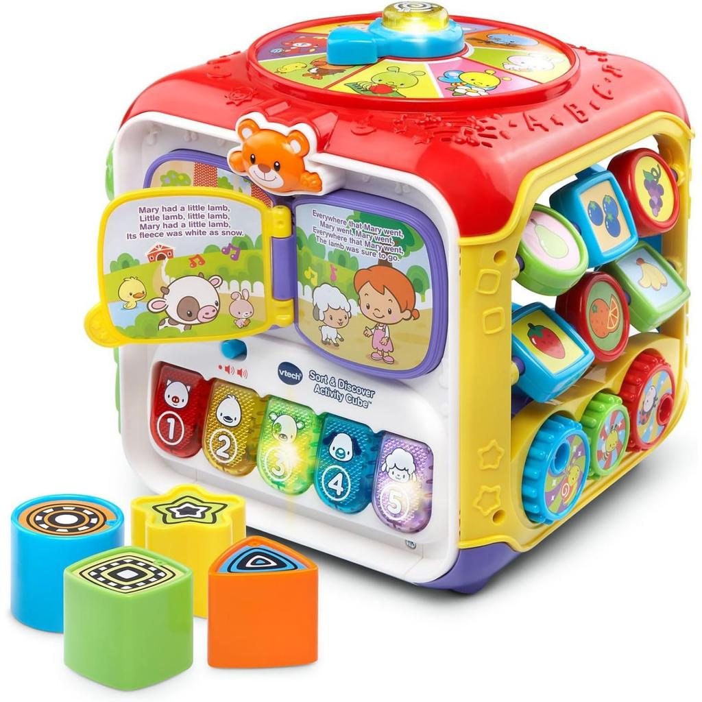 Activity Cube, Fun Smart Cube Game Table Six Box Baby Puzzle Toys Early Education Baby Hexahedron