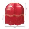 Shade with Soft Fringe, E27 Socket, Classic Ornament, European , Suitable for Bedroom, Living Room,