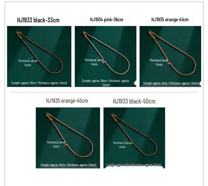 Handmade Braided Necklace: Colorful Soft Rope Lanyard & Women's Clavicle Chain Pendant