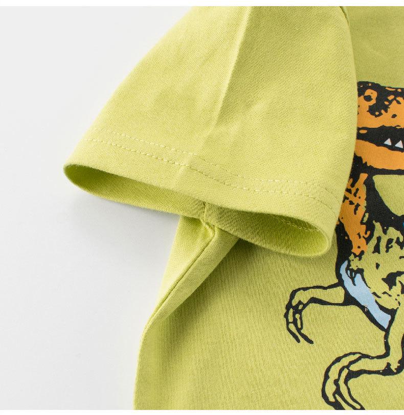27kids Boys' Cartoon Dinosaur Short-Sleeve T-shirt - Baby Clothes, Summer Collection