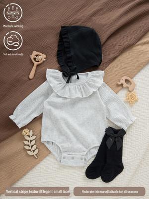 Elegante Set di Body per Bebè: Primavera, Autunno, Inverno - Outfit per 100 Giorni per Neonate e Neonati