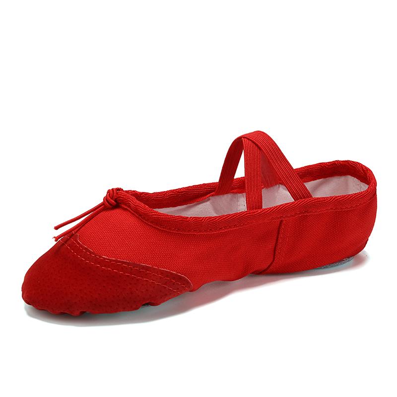 Girls Ballet Dance Shoes Adult Soft Canvas Dance Shoes Women Ballerina Practice Shoes