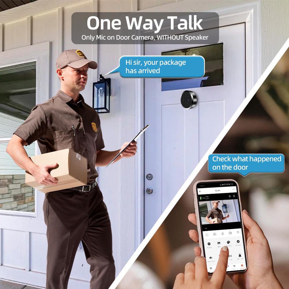 Intelligente 3MP Video-Türklingel: Diebstahlsicheres elektronisches Türspion mit Fernüberwachung