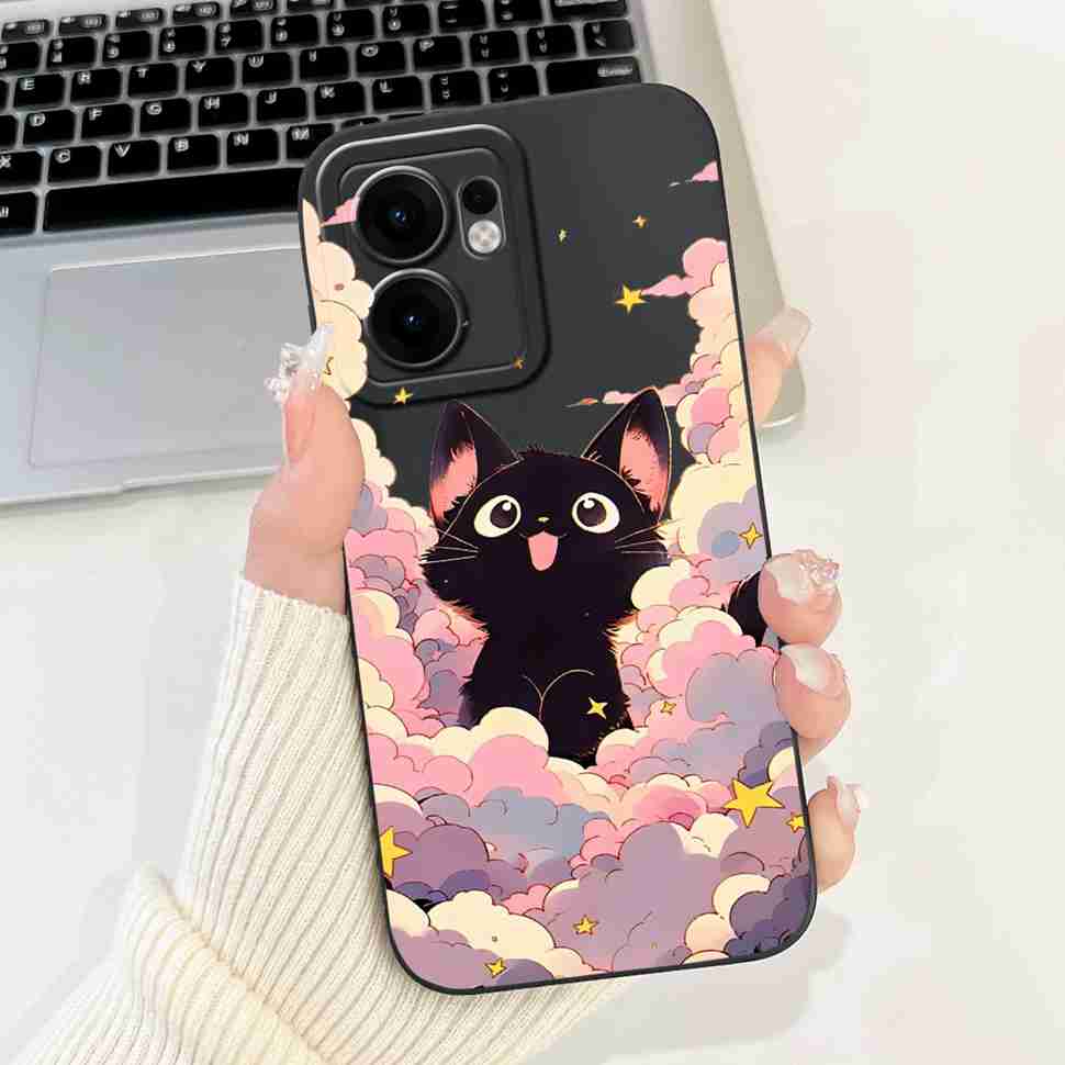 Flower Rabbit Case For OPPO Reno 13F 4G 5G Silicone Soft Cover For OPPO Reno13 F Reno13F 5G CPH2699 2025 Fundas Capas