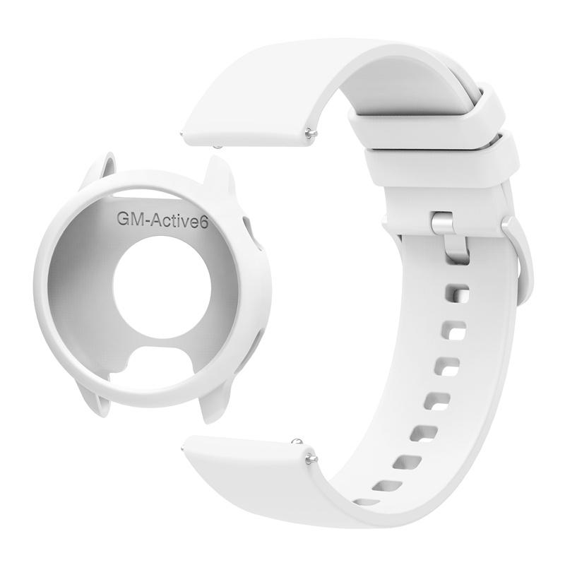 Silicone Case+20mm Strap For Garmin Active6