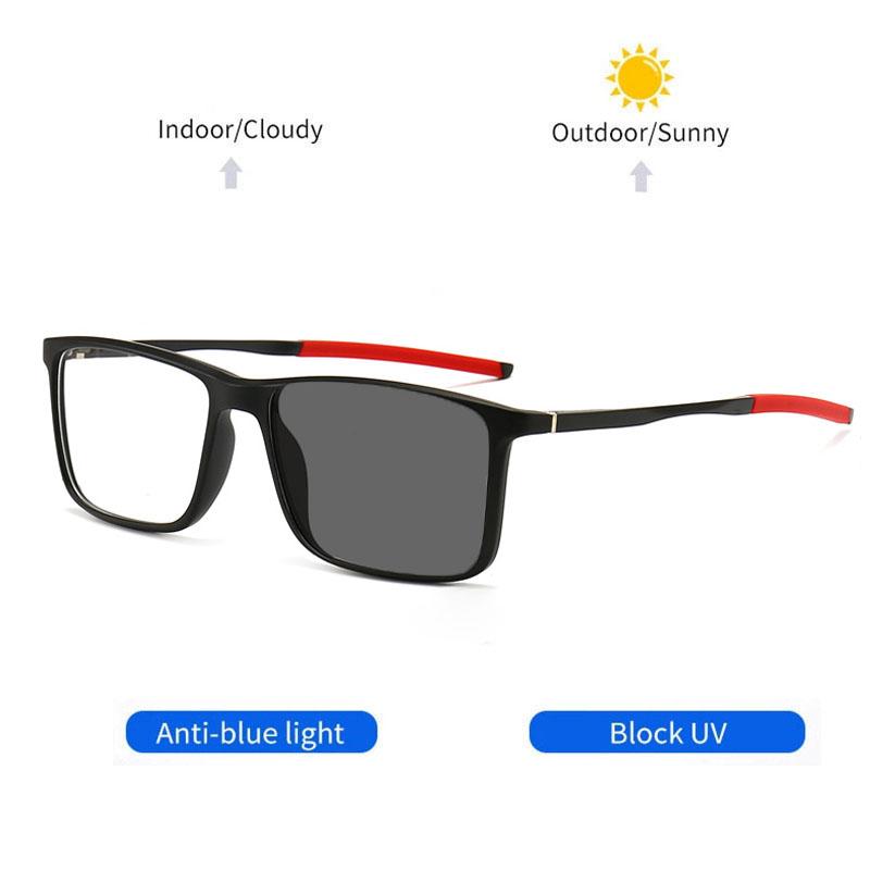 Sports Style UltraLight Reading Glasses Al-Mg Alloy Legs Frame For gentlemen's Anti Blue Light Photochromic Presbyopia Eyeglasses 0~+6