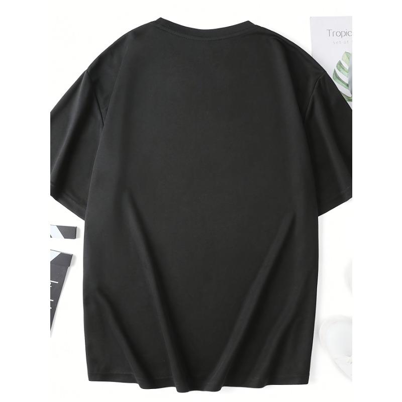 Übergröße Herren Atmungsaktives Sommer T-Shirt mit Lässigem/Sportlichem Stilvollem Buchstaben 3D-Druck T-Shirts