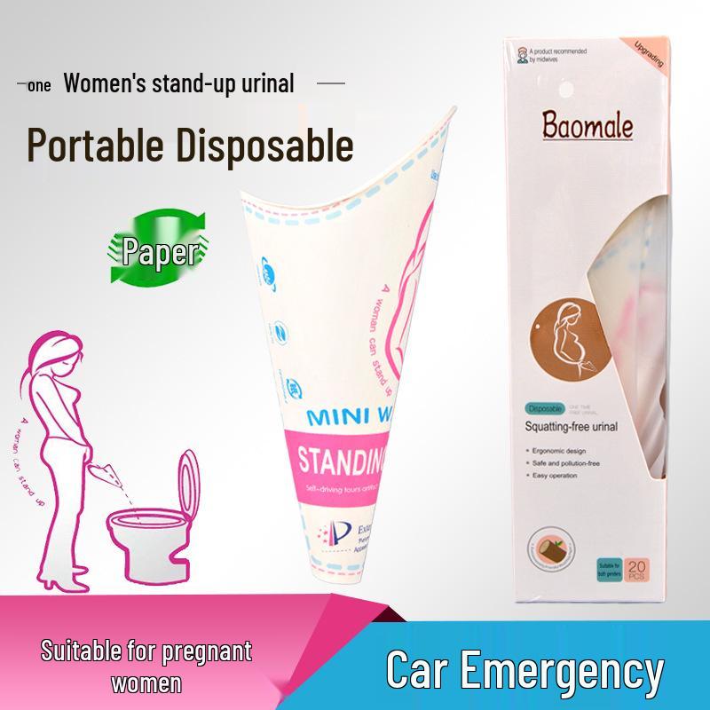 

Portable Female Urinal for Standing Use - Ideal for Outdoor, Pregnant Women, and Emergency Car Situations