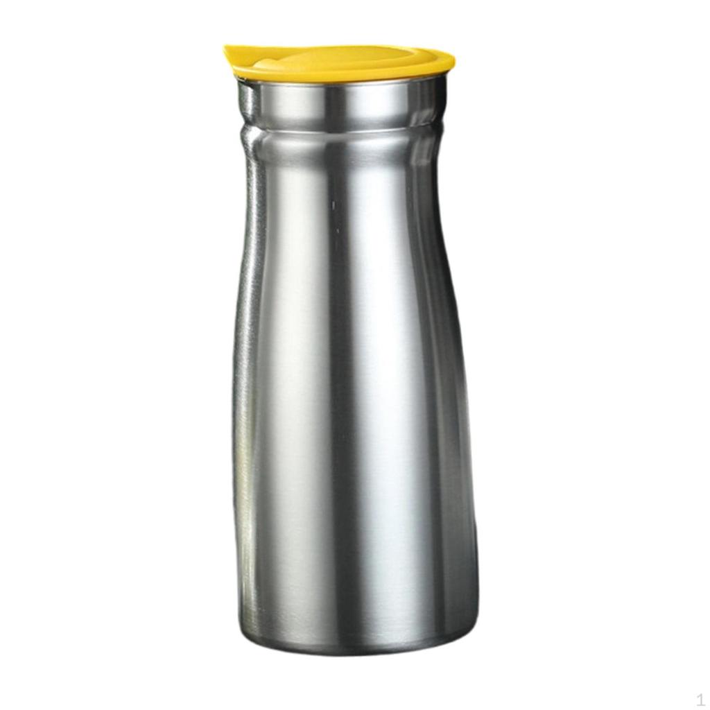 Caraffa Termica in Acciaio Inossidabile da 0,8 Litri per Caffè, Bevande Fredde, con Tappo Ermetico, Ideale per Feste.