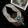 French Retro Multi-layer Pearl Necklace: Elegant Long Light Luxury Accessory